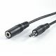 VALUE 11.99.4359 :: 3.5mm cable M/F, 10m, tin-plated, black