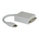 ROLINE 12.03.3128 :: ROLINE Mini DisplayPort-DVI Adapter, MiniDP M - DVI F, white