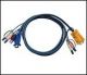 ATEN 2L-5302U :: KVM Cable, HD15 M + USB type A M + 2 Audio Plugs >> SHDB15 M + 2 Audio Plugs, 1.8 m