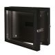 MIRSAN MR.EKG12U.01 :: Double-Section Module for Wall Type NETWORK Cabinet - 600 x 150 x 631 mm / 12U, Black