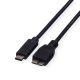 ROLINE 11.02.9005 :: USB 3.2 Gen 1 Cable, C-Micro B, M/M, black, 0.5 m