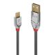 LINDY LNY-36650 :: USB 2.0 Type A to Micro-B Cable, Cromo Line, 0.5m