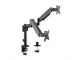 VALUE 17.99.1182 :: Dual Monitor Arm, Pole Mount, 4 Joints, Desk Clamp