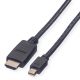 VALUE 11.99.5790 :: Mini DisplayPort кабел, Mini DP-HDMI, M/M, черен цвят, 1.0 м