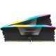 Corsair DDR5, 6400MT/s 32GB 2x16GB DIMM, Unbuffered, 32-40-40-84, Std PMIC, XMP 3.0, VENGEANCE RGB DDR5 Black Heatspreader, RGB LED, 1.4V, EAN:0840006602002