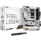 ASROCK MB Desktop B650 Steel Legend, AM5, 4x DDR5, 1x PCIe 5.0 x16, 1x PCIe 3.0 x16, 1x PCIe 4.0 x1 1x Blazing M.2(PCIe Gen5x4), 2x Hyper M.2(PCIe Gen4x4), 2x SATA3 6.0 Gb/s, 1x HDMI, 1x DP, 2.5G LAN, 802.11ax Wi-Fi 6E + BT