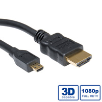 ROLINE 11.04.5581 :: HDMI кабел Type A M - HDMI Type D M, 2.0 м