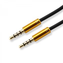 SBOX 3535-1.5G :: Audio cable, 3.5mm stereo jack M/M, 1.5m, Gold
