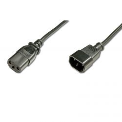 ASSMANN AK-440205-018-S :: Mains extension cable, C14 - C13, M/F, 1.8m, H05VV-F3G 0.75qmm