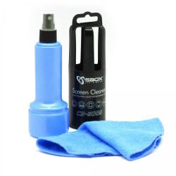 SBOX CS-5005B :: SCREEN CLEANING SPRAY WITH MICROFIBER CLOTH Blue