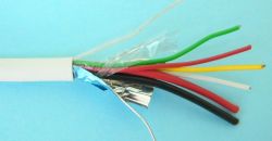 ELAN 027041 :: Alarm Cable, 2x 0.75 + 4x 0.22, 250V, Ø 5.30 mm, Shielded, 100 m