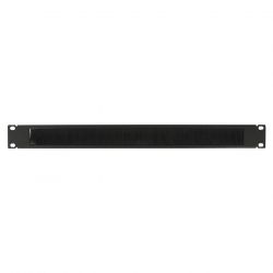 MIRSAN MR.OFB1U19.01 :: 1U 19” simple type, brushed cable organizer panel, patchcord entry hole