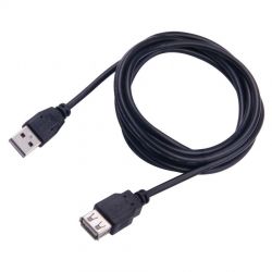 SBOX USB-1025 :: Удължителен кабел USB 2.0, A-A, M/F, 5м, черен