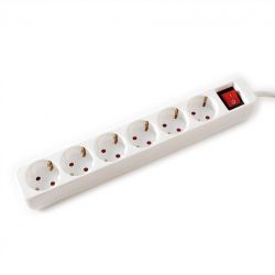 VALUE 19.99.1084 :: Powerbar 6-Way, with Switch, 1.5m