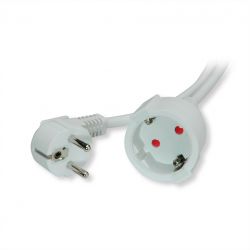 VALUE 19.99.1178 :: Extension Cable with Schuko connectors, AC 230V, white, 10 m