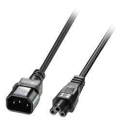 LINDY LNY-30342 :: IEC C14 To IEC C5 Cloverleaf Extension Cable, 3.0 m