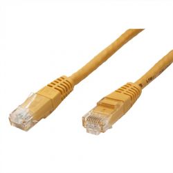 VALUE 21.99.1582 :: UTP Patch кабел, Cat.6 (Class E), жълт цвят, 10.0 м