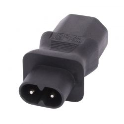 LINDY LNY-30451 :: IEC C8 Figure 8 Socket to IEC C13 3 Pin Plug Adapter
