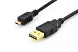 ASSMAN AK-300122-018-S :: Cable USB 2.0 type A - micro B M/M, reversible1.8m, black 