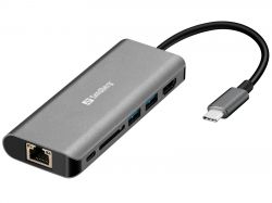 SANDBERG SNB-136-18 :: USB-C Dock HDMI+SD+USB+USB-C
