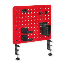 VALUE 17.99.0099 :: Gaming-Office Clamp Mount Pegboard, red
