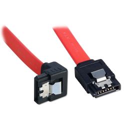 LINDY LNY-33456 ::Cable SATA 2 x 7 pin Male Latch-Type, 90°, 0.5m 