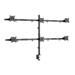 SBOX LCD-352/6-2 :: Стойка за плот, до 42kg, за 6x LCD 17-32“, черна