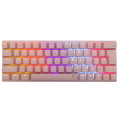 WHITE SHARK WAKIZASHI-US-P-BLUE.SW :: MECHANICAL KEYBOARD, GK-002421 WAKIZASHI, blue switches, pink