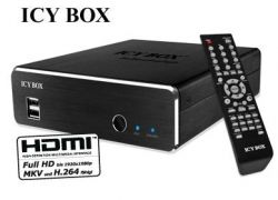 ICYBOX IB-MP309HW-B :: HDD and Network Multimedia Player with Full HD