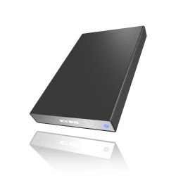 ICYBOX IB-290StUS-B :: External aluminium enclosure for 2.5'' SATA HDDs, USB & eSATA