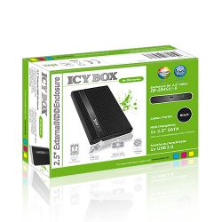 ICYBOX IB-284StU-B :: External enclosure for 2.5" SATA HDDs, USB 2.0