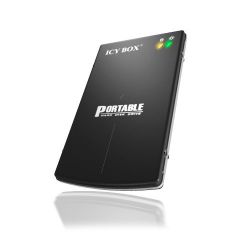 ICYBOX IB-250StU3-BH :: USB 3.0 Външна кутия за 2.5" SATA HDD, алуминиева, с калъф, 12.5 мм