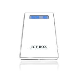 ICYBOX IB-220U-Wh :: USB 2.0 Външна кутия за 2.5" IDE HDD, алуминиева