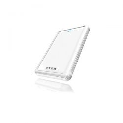 ICYBOX IB-223U3-Wh :: USB 3.0 Външна кутия за 2.5" SATA HDD, за 9.5 мм дискове, бяла