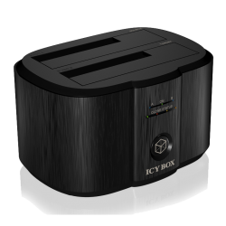 ICYBOX IB-124CL-U3 :: USB 3.0 докинг станция, за 2.5/3.5" SATA I/II/III, USB 3.0 UASP, HDD clone + JBOD