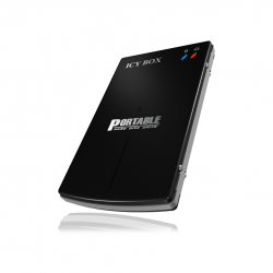 ICYBOX IB-250StU3+BH15 :: USB 3.0 Външна кутия за 2.5" SATA HDD, алуминиева, с калъф, 15 мм