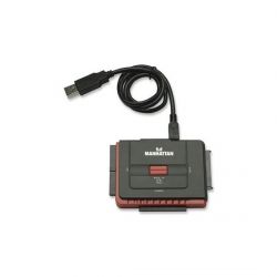 MANHATTAN 179195 :: Hi-Speed USB to SATA/IDE Adapter, 3-in-1 with One-Touch Backup