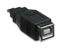 MANHATTAN 308687 :: Hi-Speed USB Adapter, B Female / Micro-A Male, Black