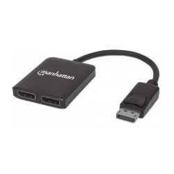 MANHATTAN 207768 :: DisplayPort to 2-Port DisplayPort Splitter Hub with MST