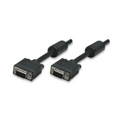 MANHATTAN 317757 :: SVGA Monitor Cable HD15 Male / HD15 Male with Ferrite Cores, 1.8 m, Black