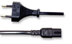 MANHATTAN 339100 :: NB Power Cord, 2 pole, black, 1.8m