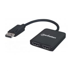 MANHATTAN 152716 :: DisplayPort to 2-Port HDMI Splitter Hub with MST