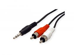 ROLINE 11.09.4341 :: 3.5mm/2x RCA (M) Cable, 1.5 m