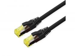 ROLINE 21.15.0751 :: Outdoor S/FTP Patch Cord Cat.6A / Class EA, Stranded, TPE, LSOH, black, 1 m