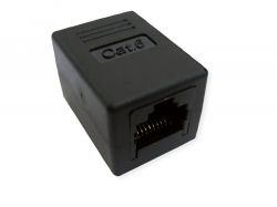 VALUE 21.99.3001 :: RJ-45 Modular Coupler, Cat.6 (Class E), UTP, black