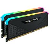 Corsair DDR4, 3200MHz 32GB 2x16GB Dimm, Unbuffered, 16-20-20-38, XMP 2.0, Vengeance RGB RS Heatspreader, RGB LED, Black PCB, 1.35V, for AMD Ryzen & Intel XMP, EAN:0840006649038