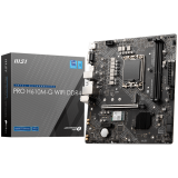 MSI PRO H610M-G WIFI DDR4, M-ATX, Socket 1700, Dual Channel 64GB 3200 MHz, 1x PCIe x16 slot, 1xPCIex1 slot, 1x HDMI, 1x DP, 1xM.2 slot,  4x USB 3.2 1.5Gbps, 6xUSB 2.0, 7.1 HD Audio, 1Gbps LAN, WI-FI 6E, BT, 3Y