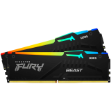 Kingston 32GB 5600MT/s DDR5 CL40 DIMM (Kit of 2) FURY Beast RGB XMP, EAN: 740617328493