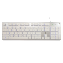 WHITE SHARK GK-003241 :: Keyboard, TACHI, membrane keys, white