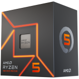 AMD CPU Desktop Ryzen 5 6C/12T 7600 (5.2GHz Max, 38MB, 65W, AM5) box, with Radeon Graphics and Wraith Stealth Cooler